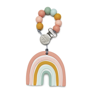 Open image in slideshow, Rainbow Teether + Silicon Holder
